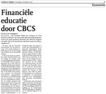 Financiële educatie door CBCS